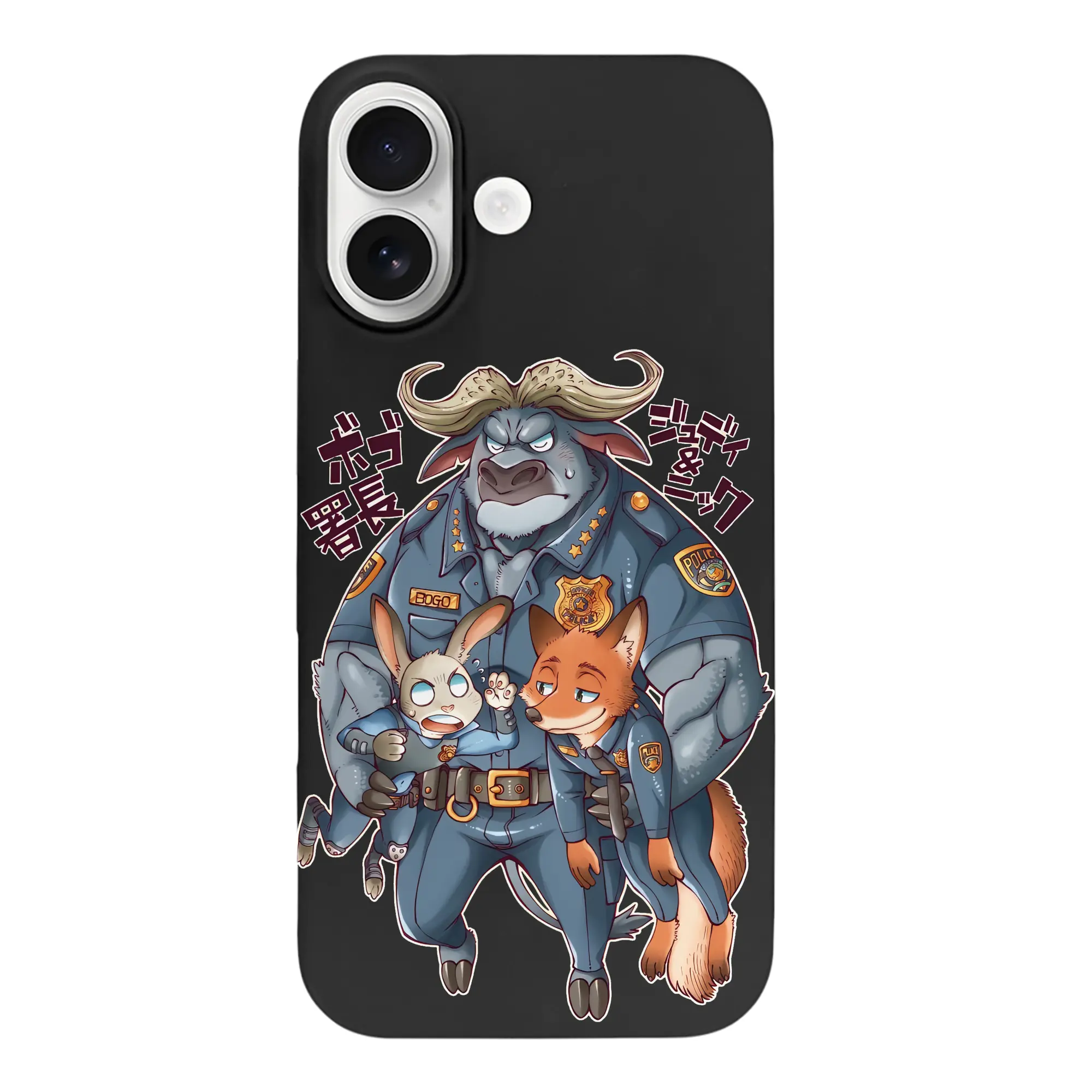 ズートピア グッズ,ボゴ署長 - iPhone 17 シリーズ シリコンケース 薄型 耐衝撃 指紋防止 ソフトタッチカバー 精密フィット 傷防止 保護ケース iPhone 17/17 Air/17 Pro/17 Pro Max 対応